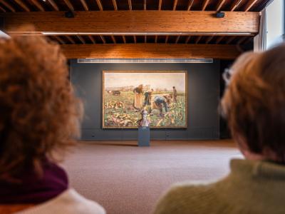 De Bietenoogst van Emile Claus in het Mudel Museum 